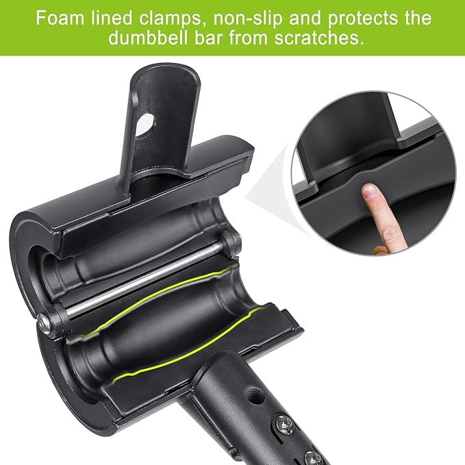 Kipika Adjustable Dumbbell to Barbell Converter - EZ Curling Bar Adapter - Versatile Weightlifting Equipment for Home Gym