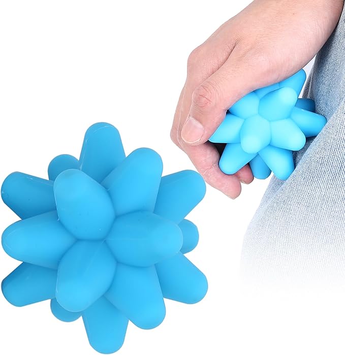 Silicone Massage Ball, Acupoint Physical Massage Balls, Spiky Massage Balls, Fascia Massage Ball Tool, Foot Acupoint Trigger Point Massage for Myofascial Release (Blue)