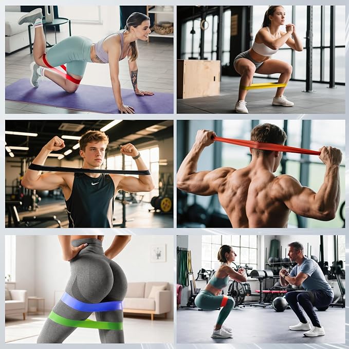 LEEKEY Resistance Bands, Exercise Bands with Bag, 5-85LB Home Strength Bands for Working Out, Travel, Gym Room, Physical Therapy - USA Original Patent