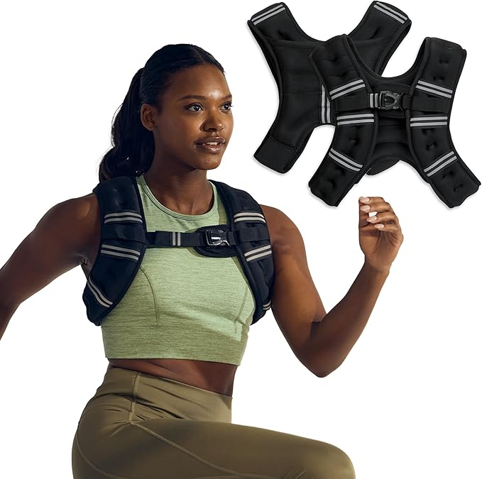 Gaiam PrecisionFit Weighted Vest for Women and Men, Adjustable Weighted Workout Vest for Walking, Running, Strength Training
