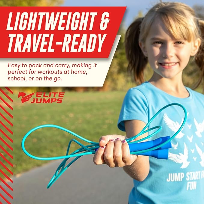 Buy Jump Ropes Short Handle Freestyle Jump Rope - Flexible Licorice Kids Jump Ropes - Smooth and Tangle Free long skipping rope for Kids - Toddler Jump Rope for Schools, Teams, and Cardio Workout