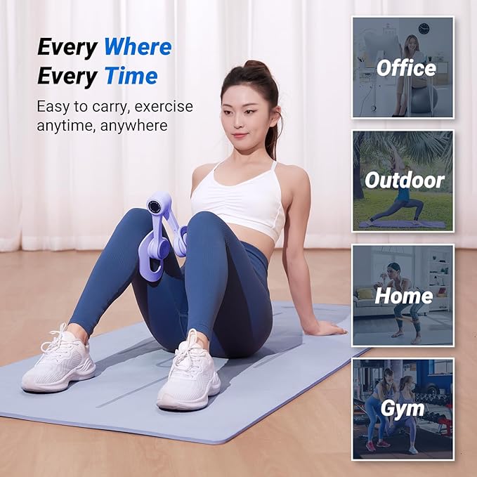 MERACH Thigh Trainer, Pelvic Floor Muscle Trainer, Inner Thigh Exercise Workout Equipment for Home Gym, Pelvic Floor Strengthening Women