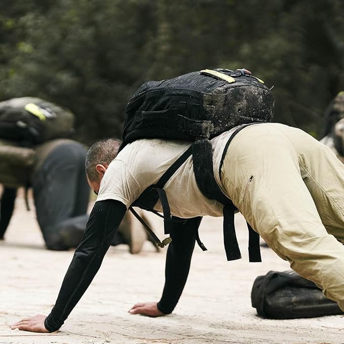 GORUCK Padded Hip Belt - Adjustable Weight Lifting Belt for Enhanced Comfort & Stability, Ideal for Long Rucking & Heavy Lifting Work, Compatible w/Side MOLLE Webbing on GR1, GR2, & Rucker - Black