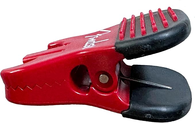 FENDER Patented Callus Builder & Finger Strengthener – Resistance Finger Exerciser for Guitar, Bass & Violin – Guitar Finger Trainer & Grip Strength Tool – Ideal Guitar & Bass Accessories (Tensions: RED=8-Lbs; BLACK=15-Lbs)
