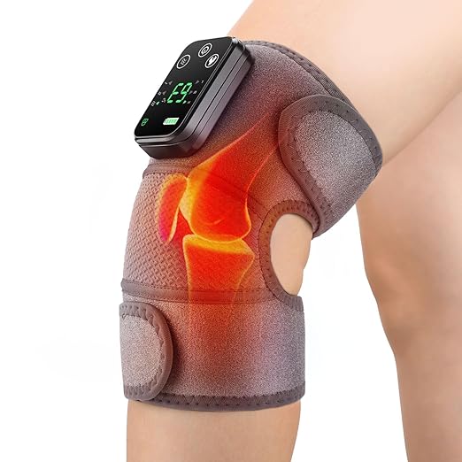NORTHERN BROTHERS Knee Heating Pad for Pain Relief, Knee Massager with Heat and Vibration to Keep Knee Warmers, Heated Knee Brace for Relaxing