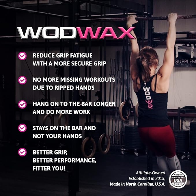 2 Pack 60g Bar - The Original Pull Up Bar Wax for Better Grip