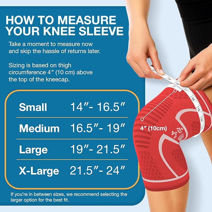 UFlex Athletics Knee Brace for Men and Women Knee Compression Sleeve Support for Arthritis Joint Pain Relief, Workout, Swelling, Sports, Circulation, Running, Recovery Support for ACL & Meniscus Tear