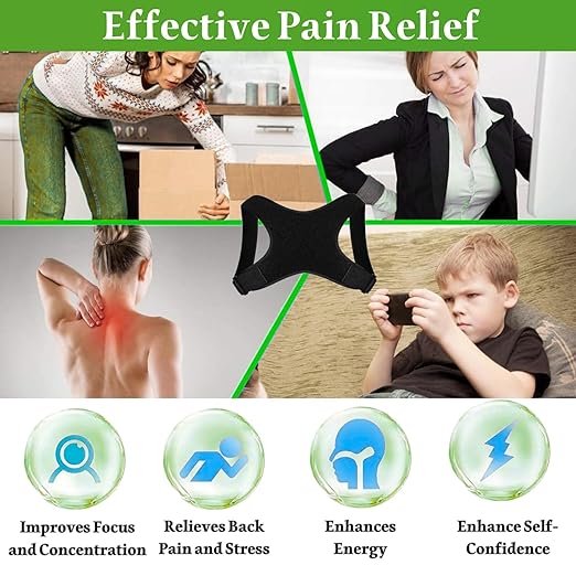 Posture Corrector for Men, Comfortable Straightener Posture Corrector, Breathable Back Brace for Men Lower Back, Back Support Brace, Spine, Shoulder and Neck Pain Relief