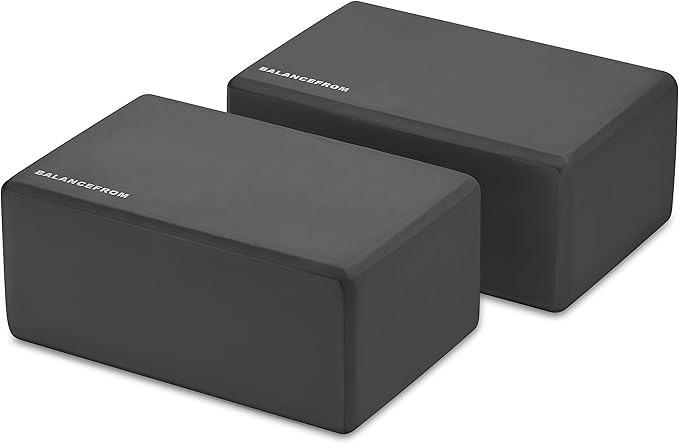 Fitvids Set of 2 High Density Premium - EVA Yoga Blocks, 9"x6"x4" Each
