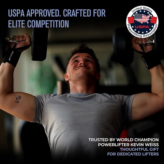 Rip Toned Wrist Wraps for Weightlifting – USPA & USAPL Approved 18" Wrist Straps for Powerlifting – Adjustable, Durable Gym Wraps with Thumb Loop – Maximum Support for Men & Women