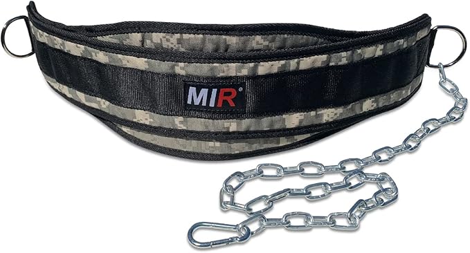 Mir Dip belt With 36" - 38" chain, 500lbs - 650lbs weight capacity, Weight lifting for dips and pullups