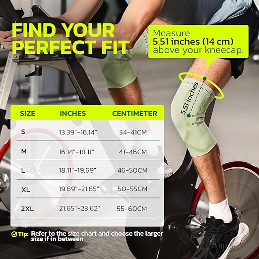 aoFIT Compression Knee Brace for Women & Men, 2 Pack AOCELL Knee Sleeve Support for Knee Joint Pain Relief, ACL, Meniscus Tear, Arthritis - Breathable for Workout, Running, Gym, Sports, Fitness S