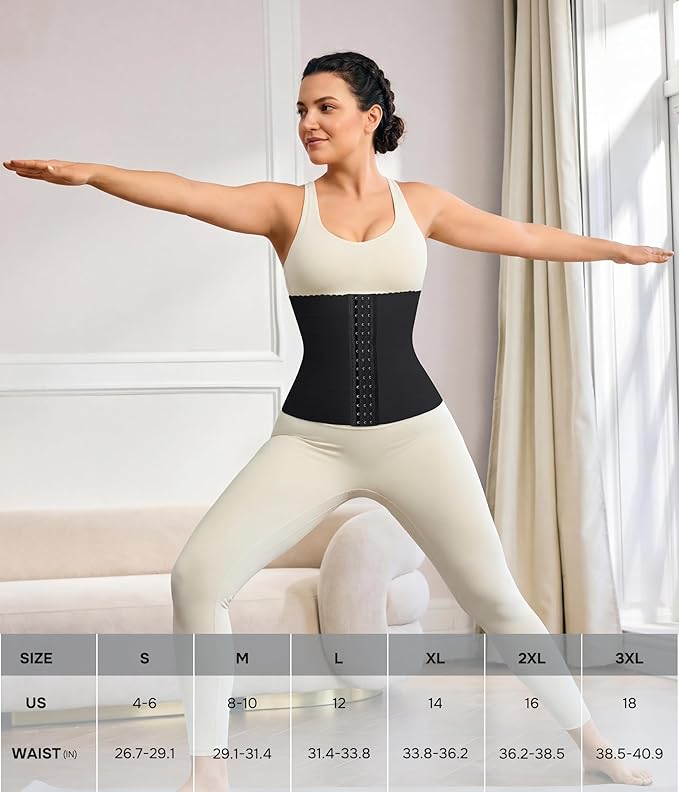 Eleady Waist Trainer for Women Corset Shapewear Tummy Control Adjustable Belly Binder Post Partum