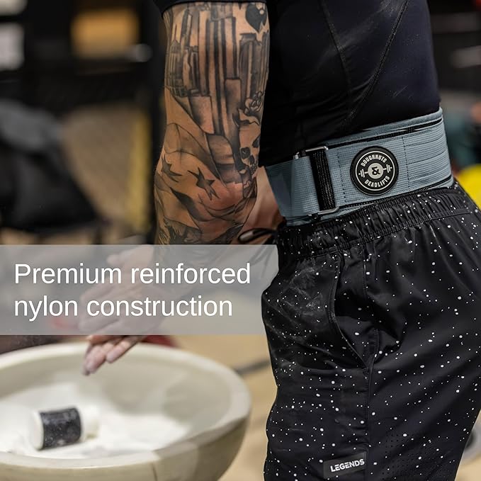 Weight Lifting Belt for Squats, Weightlifting Belt for Deadlifts - 4in Back Support for Bodybuilding | Powerlifting, Locking Metal Buckle, Weight Lifting Belts for Men - Quick Locking