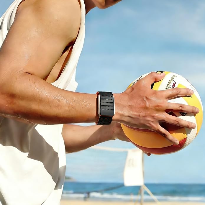 Silicone Magnetic Sport Strap Compatible with Whoop 5.0 Bands, Adjustable Breathable Replacement Wristband Bracelet, with U-Shaped Frame, Men Women, for Whoop Band 5.0 One/Peak/Life/MG