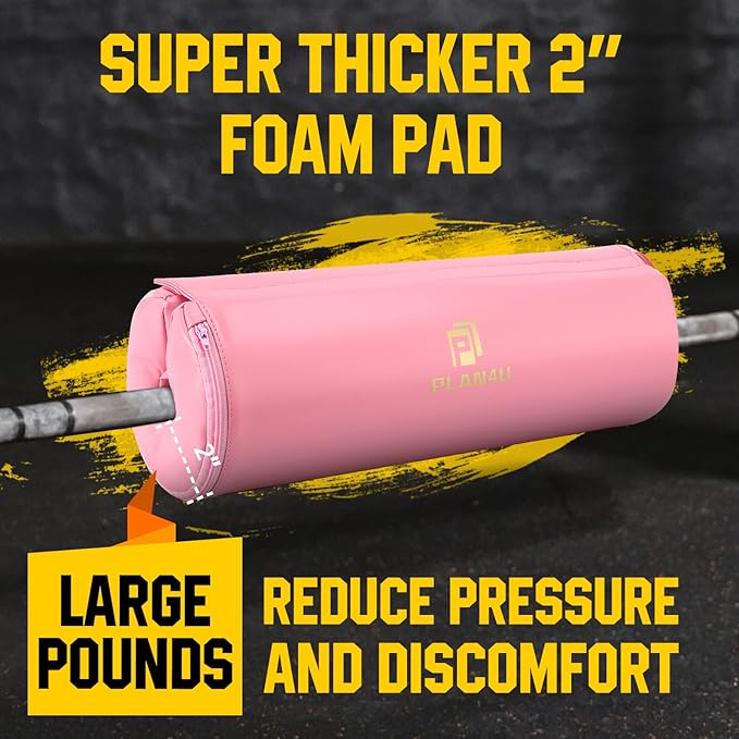 Barbell Pad for Bench Press Hip Thrust Weightlifting, Upgraded Board Press with 2 inches Non-Slip Thickness Leather Foam Pad Fits Standard Olympic Bars for Powerlifting Bench Workout