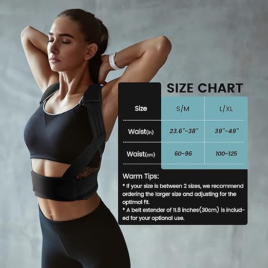 VANRORA Posture Corrector for Women and Men, Back Brace Fully Adjustable & Comfy, Support Straightener for Spine, Back, Neck, Clavicle and Shoulder, Improves Posture and Pain Relief S/M