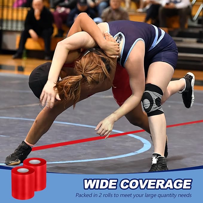 Pangda Wrestling Mat Tape 3 or 4 Inch Heavy Duty 7 Mil PVC Carpet Tape for Wrestling Grappling Exercise Mats Seaming Cover Gym Floor Carpet Seam