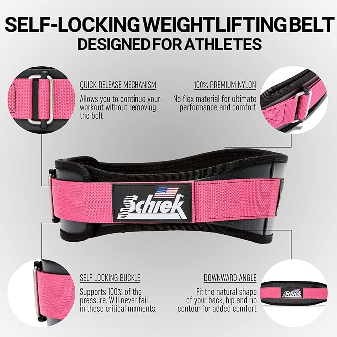 Schiek Sports Model 3004 Power Lifting Belt - Black