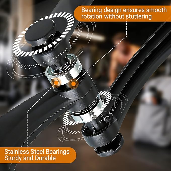 Arm Trainer for Men and Women, 360° Rotation Forearm Strengthener for Home Gym Workout, Ropeless Battle Ropes for Home Gym, Chest Trainer, Shoulders and Arm Muscle Training Fitness Equipment