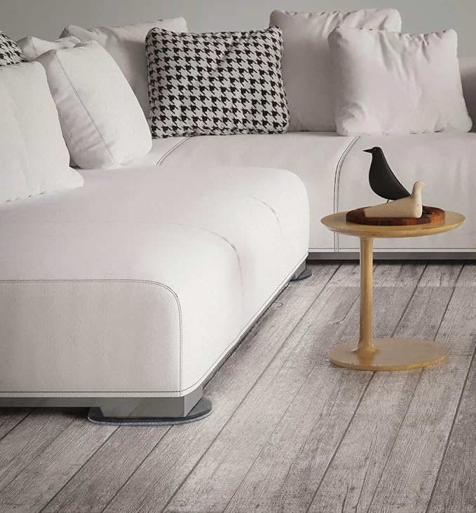 Super Sliders 5-3/4" x 9-1/2" XL Oval Reusable Felt Furniture Sliders for Hard Surfaces, Anti-Slip Protective Furniture Moving Pads for Beds, Sofas, Dressers, Set of 8, Beige