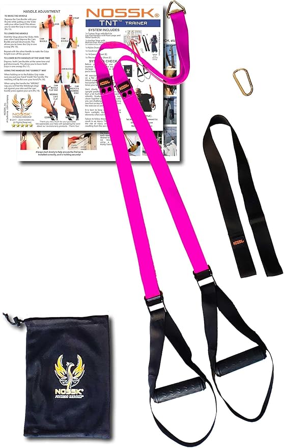 TNT Pro Suspension Fitness Trainer (Pink) - Proud to be a USA Company