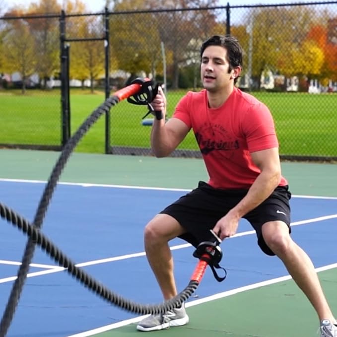 Battle Gripz - Premium Hand Grip Accessories for Battle Ropes | 4 Versatile Gripping Options for Enhanced Strength Training