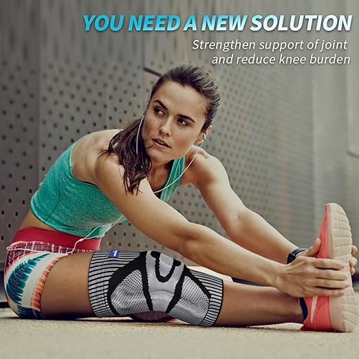 NEENCA Knee Brace for Knee Pain Relief, Medical Knee Support with Patella Pad & Side Stabilizers, Compression Knee Sleeve for Meniscus Tear, ACL, Arthritis, Joint Pain, Runner, Sport- FSA/HSA APPROVED
