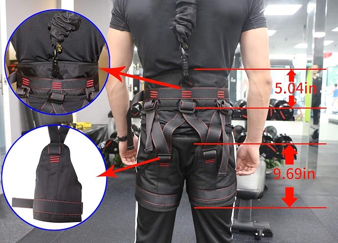 DASKING Pro Yoga Resistance Band - Heavy Duty Bungee Cord for Home Gym, Pilates & Agility Training (4 Weight Classes)