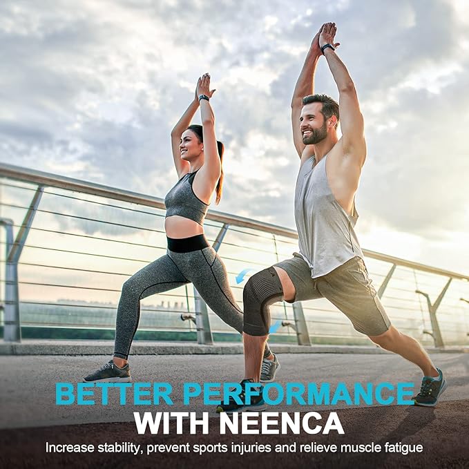NEENCA Knee Compression Sleeve – Knee Brace for Women Men, Knee Pain Joint Pain Relief, Swelling, Inflammation, Circulation