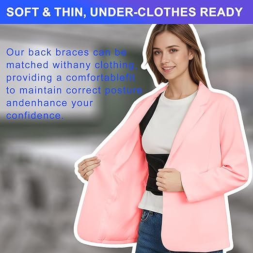 Posture Corrector for Women & Men,2-in-1 Back Brace with Shoulder Support, Adjustable Full Back Straightener for Upper & Lower Back Pain Relief, Hunchback,Scoliosis & Spine Alignment