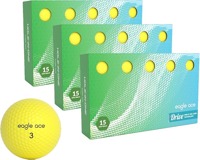 Eagle Ace™️ Drive Golf Balls-2 Layers-Maximum Distance,Optimal Spin Control (2024 Version