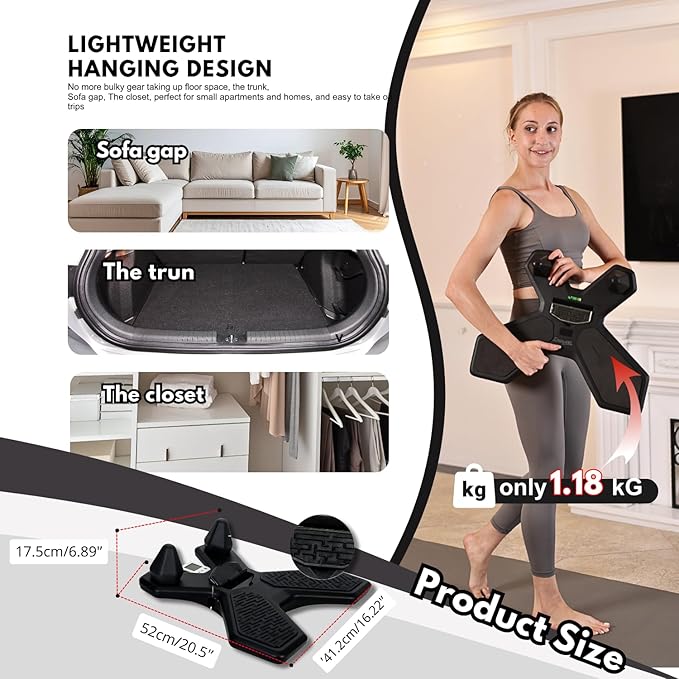 Plank Board,Wobble Balance Board for Core Workout,Push Up Board With Smart Phone Holder,Portable Pushup Board Training Equipment, Gym Accessories for Men & Women