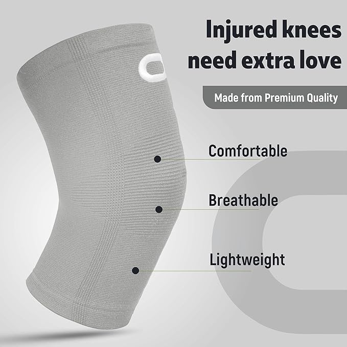 Knee Brace for Women & Men (Pair) – Knee Sleeves for Running, Workout, Weightlifting & Sports – Compression Knee Support for Knee Pain Relief, Meniscus Tear & Arthritis