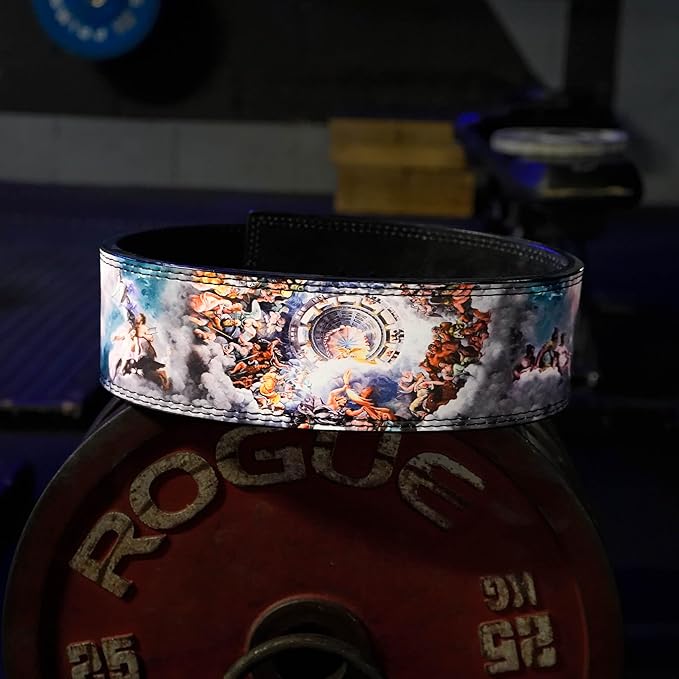 Katamu Premium Leather Lever Weightlifting Belt – Secure Steel Lever, Powerlifting Support for Deadlifts, Squats & Heavy Lifts - Lift More, Look Good