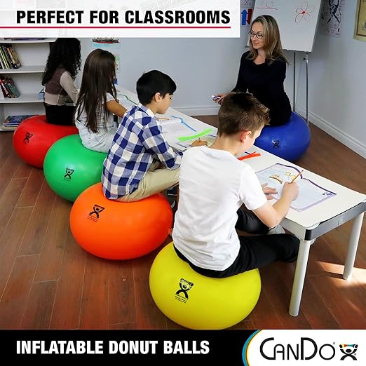 CANDO Donut Exercise, Workout, Core Training, Swiss Stability Ball for Yoga, Pilates and Balance Training in Gym, Office or Classroom