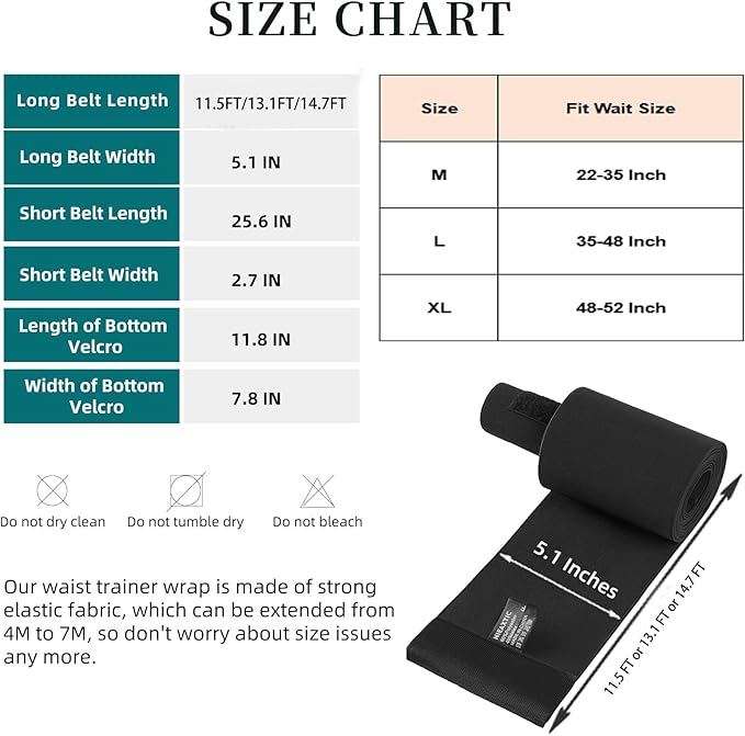 Waist Trainer for Women Plus Size 2025 Upgrade Adjust Stomach Bandage Wrap Waist Band Long Torso Tummy Wraps