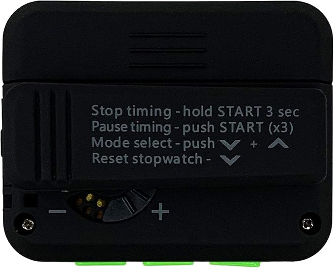 Gymboss Plus Interval Timer and Stopwatch and Gymboss Strap - Bundle (Black with Green Buttons)