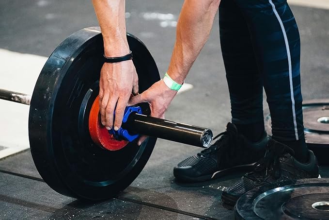 Barbell Clamps 2 inch, Heavy Duty Exercise Collars 2" Quick Release Pair of Locking Pro Olympic Weight Bar Plate Locks Collar Clips Weightlifting Fitness Training - Yellow/Black