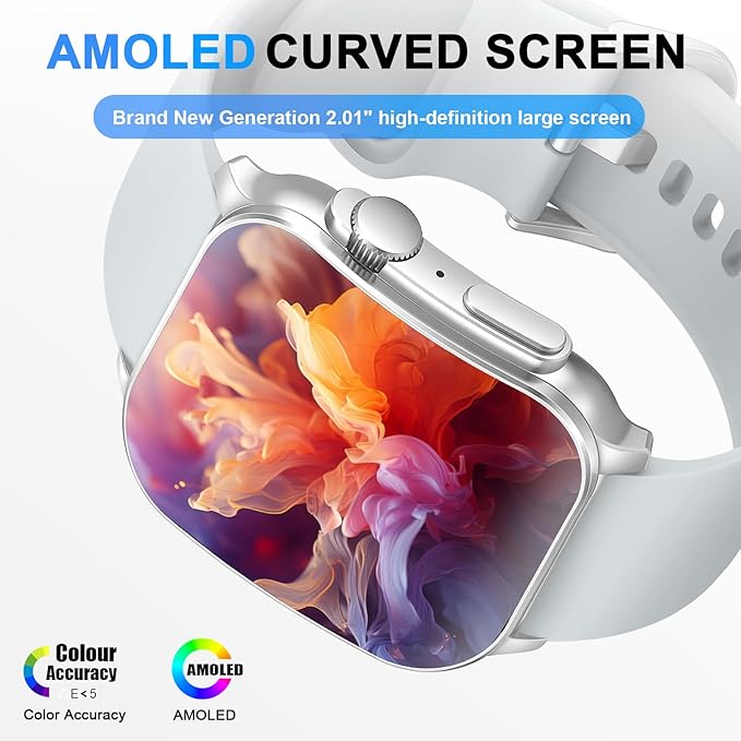 Poounur Smart Watch for Women Men with Bluetooth Call, Built in Smartwatch, Fitness Watch with Sleep Heart Rate Monitor, 110+ Sport Modes, IP68 Waterproof Watch Compatible