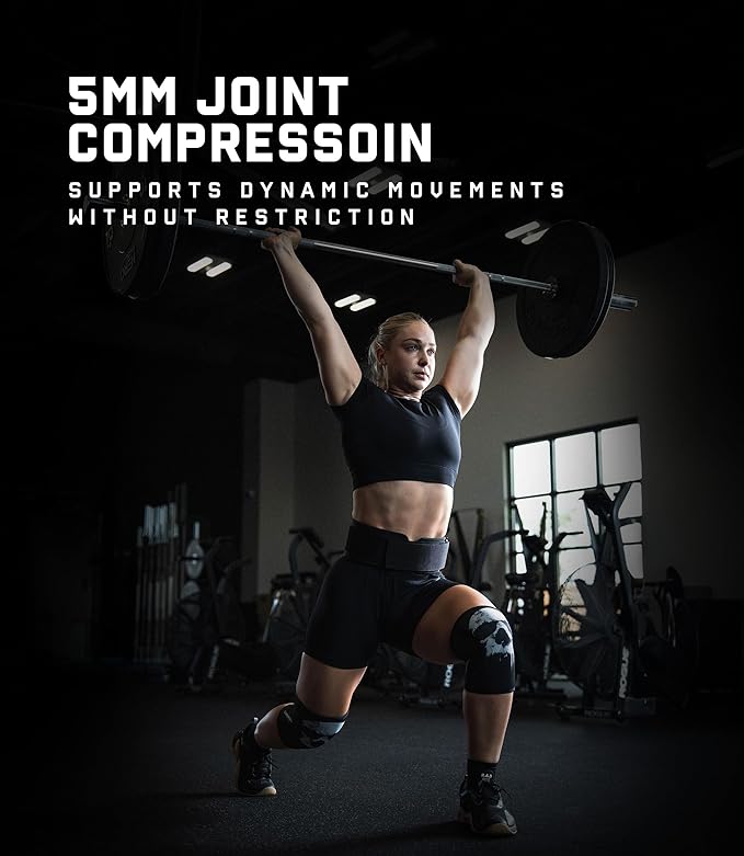 Gymreapers 5MM Knee Sleeves for Weightlifting, Squats, Powerlifting, and Functional Training – Compression Knee Support for Men & Women – Joint Protection & Recovery – Pair