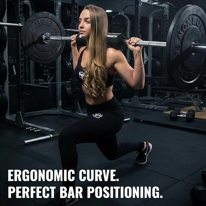 Advanced Squat Pad - Barbell Pad for Hip Thrusts, Squats & Lunges - Neck & Shoulder Squat Bar Pad Cushion Support Foam for Extra Comfort