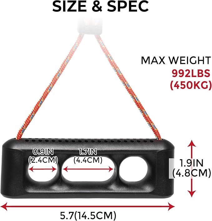 GD Fly Grip Pull Up Handles for Neutral Grip & LAT Pull Down Attachments – Perfect Grips for T-bar Row, D Handle Cable Attachment, Gym Equipment