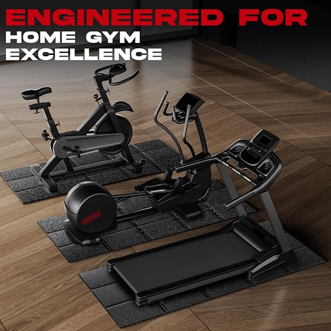 Walking Pad Mat – 79" x 39", 1/4" Thick Non-Slip Treadmill Mat for Carpet Floors & Hardwood, Shock Absorbing Exercise Mat & Under Treadmill Mat for Floor Protection in Home Gym
