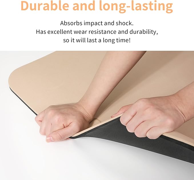 PAIDU Yoga Mat Non Slip Anti-tear,extra thick-2/5 inch（10MM）High Resiliency Professional POE Yoga Mats for Women Men Kids,72"x24"inch,Workout, Yoga, Pilates and Floor Exercise, with Carrier Strap