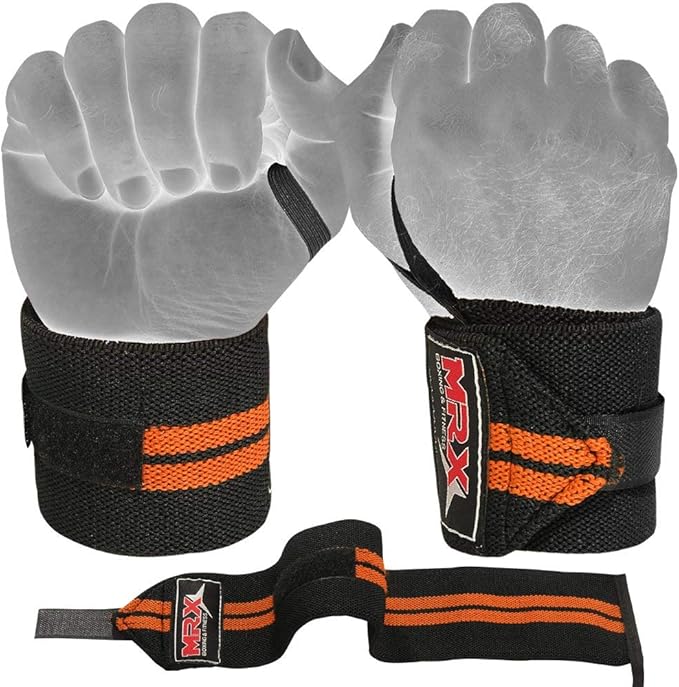 MRX Weight Lifting Gym Training Wrist Wraps for Wrist Support Bodybuilding Workout Wrap Men/Women