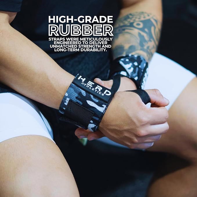 Weightlifting Wrist Wraps – 12" & 18" Adjustable Support with Thumb Loop – Medium Stiffness for Powerlifting, Olympic Lifting, Functional Fitness, Bodybuilding