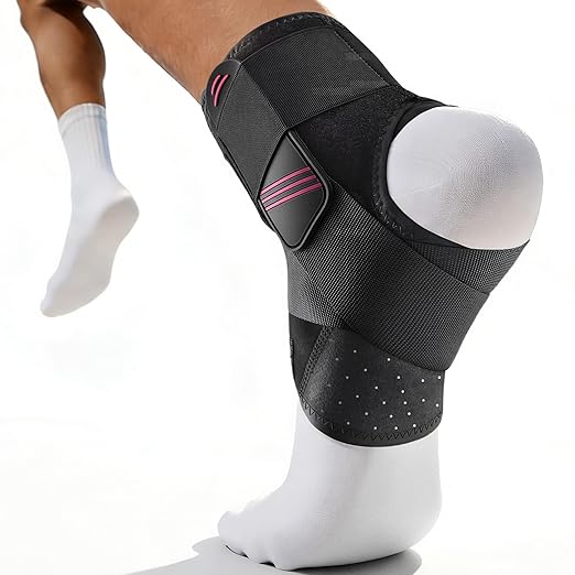1.5mm Ultra Thin Ankle Brace for Women Men, Lightweight Breathable & Adjustable Figure-8 Support for Flexible Stability, Fits in ALL Types of Shoes for Sports, Work & Daily Relief, S