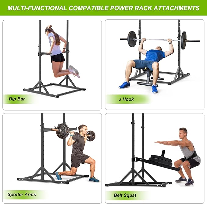 SELEWARE Power Cage Accessories, Dip Handles, Pull‑Up Stations, and Multi‑Grip Training Attachments