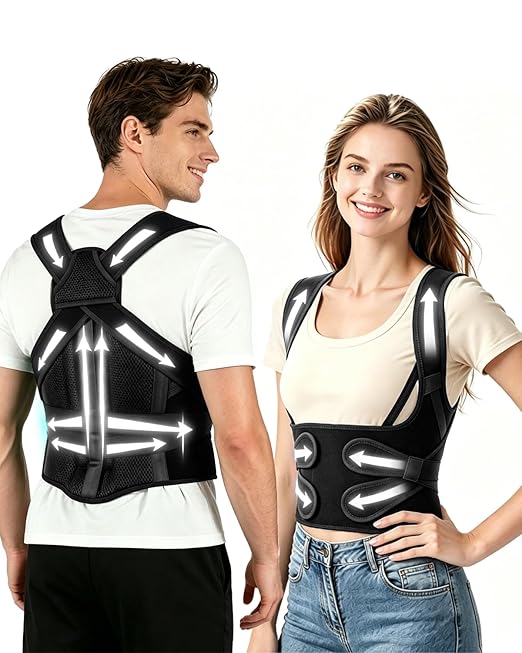 Posture Corrector for Women & Men, Upgraded Dynamic Traction Correction System – Helps Reduce Upper & Lower Back Pain, Suitable for Scoliosis, Hunchback & Thoracic Spine Issues, Relieves Muscle Tension & Fatigue Caused by Poor Posture, Keeping You More...
